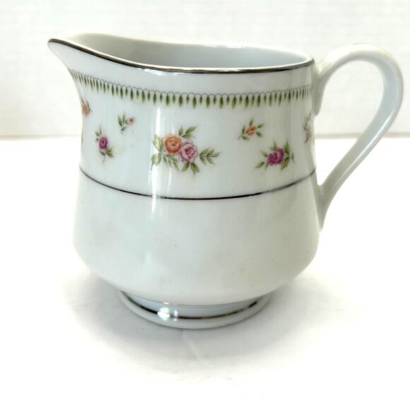 Vintage Abingdon Discontinued  Floral Fine Porcelain China Sugar/Creamer Japan - Picture 6 of 11